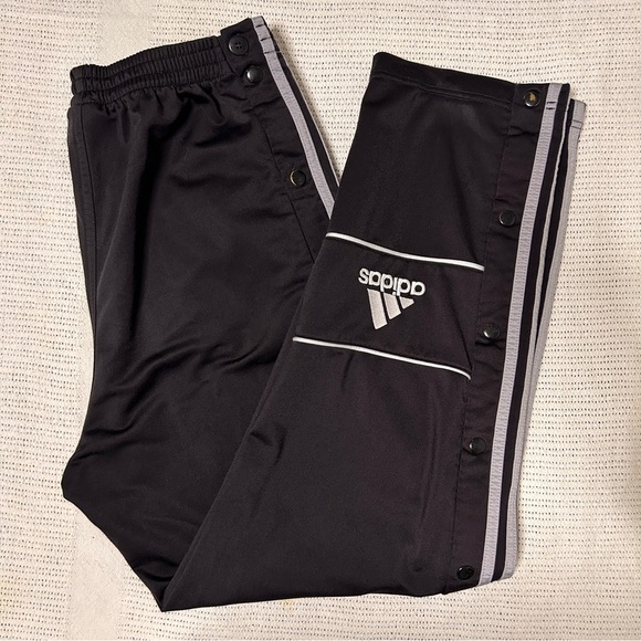 Adidas Tearaway track pants men’s Medium striped snap button y2K adibreak 90’s - Picture 1 of 13